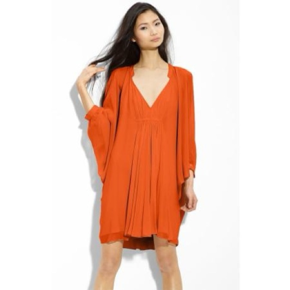 Diane Von Furstenberg Silk Chiffon Fleurette Dress - NWT, Size 0